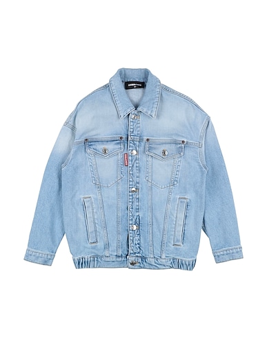DSQUARED2 Blouson en jean Bleu 99% Coton, 1% Élasthanne