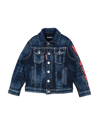 DSQUARED2 Jeansjacke Blau 89% Baumwolle, 8% Polyester, 3% Elastan