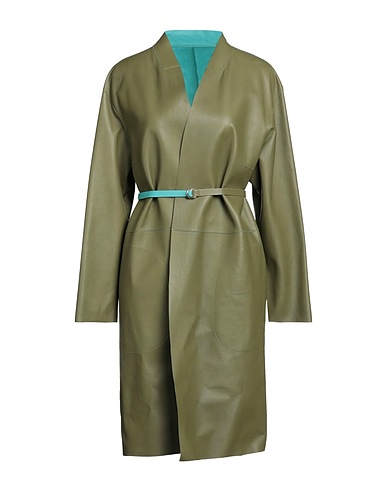 DESA 1972 Full-length jacket Military green 100% Soft Leather