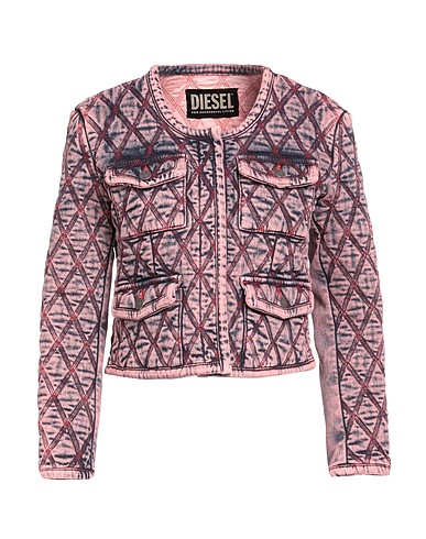 DIESEL Jeansjacke Hellrosa 98% Baumwolle, 2% Elastan