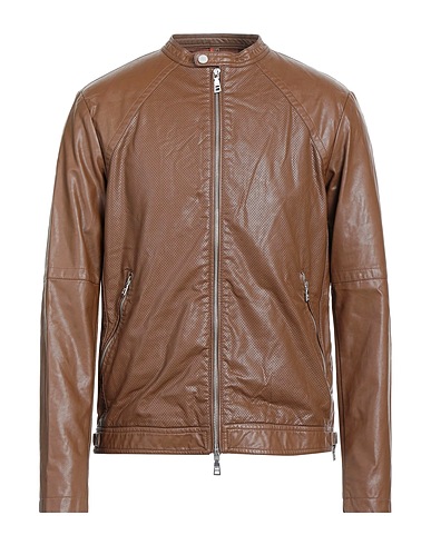 SEINSE Bikerjacke Braun 55% Viskose, 45% Polyurethan