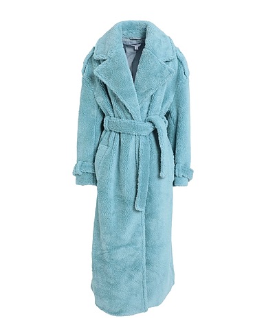 TOPSHOP Teddy Coat Celeste 100% Poliestere