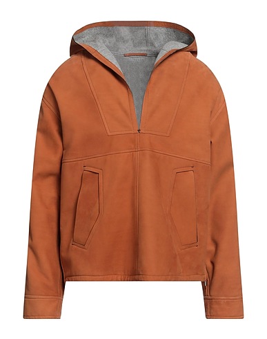 ZEGNA ブルゾン タン 牛革（カーフ）