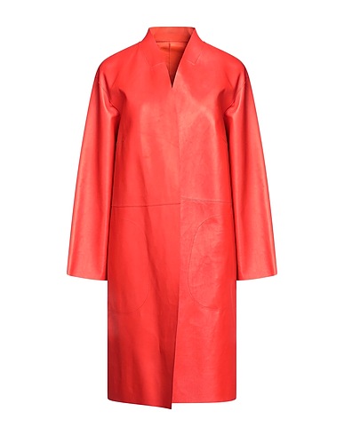 DESA 1972 Full-length jacket Red 100% Soft Leather