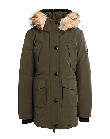 SUPERDRY Coat Military green 100% Polyester
