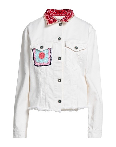 FRONT STREET 8 Denim jacket White 100% Cotton