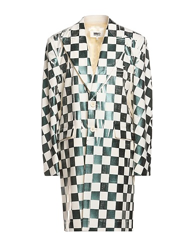MM6 MAISON MARGIELA Soprabito Verde 54% Poliestere, 44% Lana Vergine, 2% Elastan