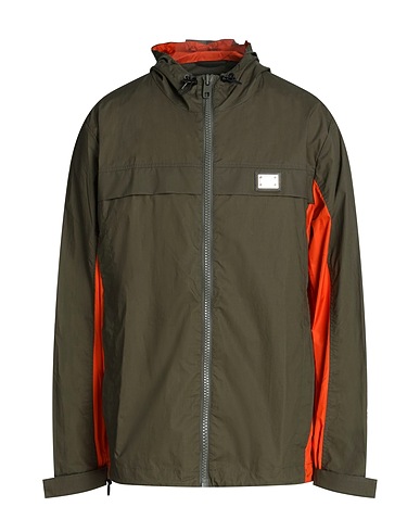 DOLCE&GABBANA Jacket Military green 90% Cotton, 10% Polyester