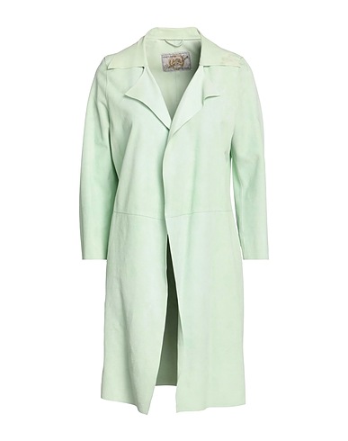 VINTAGE DE LUXE Full-length jacket Light green Soft Leather