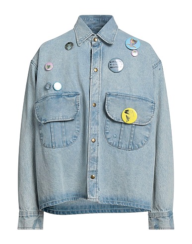 LIBERAL YOUTH MINISTRY Denim jacket Blue 100% Cotton