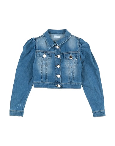 FUN & FUN Denim jacket Blue 98% Cotton, 2% Elastane