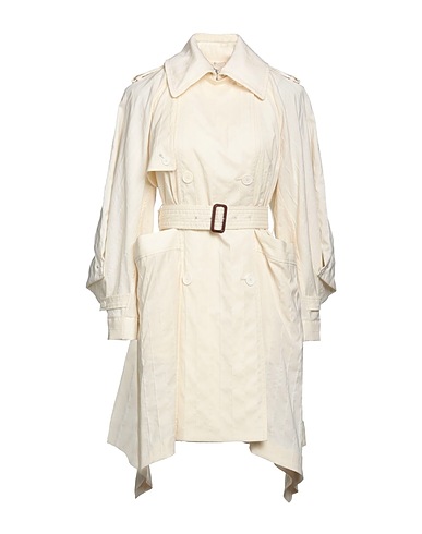 HIGH Double breasted pea coat Ivory 98% Virgin Wool, 2% Elastane