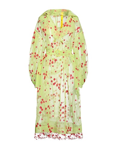 MONCLER Full-length jacket Lime green 100% Polyamide
