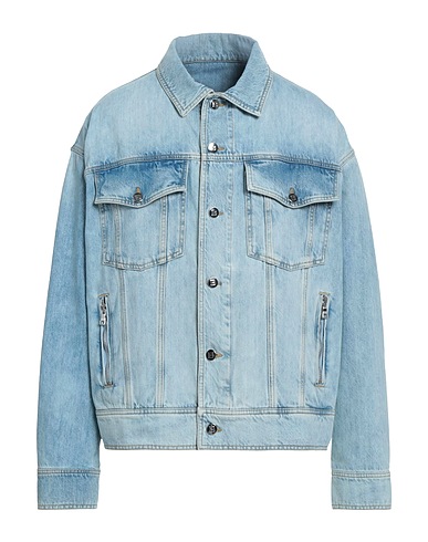 BALMAIN Denim jacket Blue 100% Cotton
