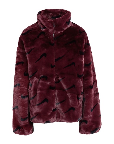 NIKE Teddy Coat W NSW FX FUR AOP JKT
 Burgundy 100% Polyester