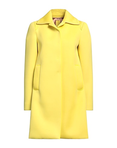 N°21 Full-length jacket Yellow 70% Polyester, 30% Polyurethane