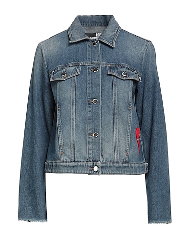 LOVE MOSCHINO Denim jacket Blue 100% Cotton