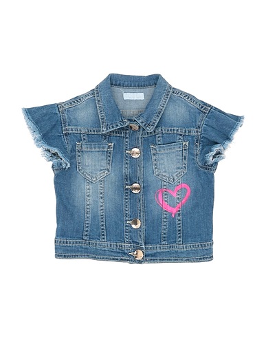 FUN & FUN Denim jacket Blue 98% Cotton, 2% Lycra®