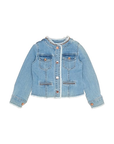 ELSY Denim jacket Blue 77% Cotton, 21% Polyester, 2% Elastane