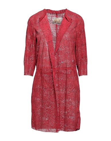 VINTAGE DE LUXE Soprabito Rosso Pelle