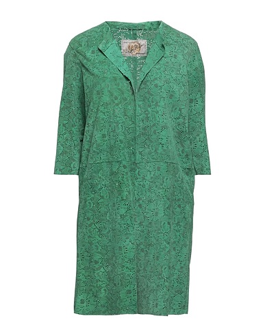 VINTAGE DE LUXE Full-length jacket Green Leather