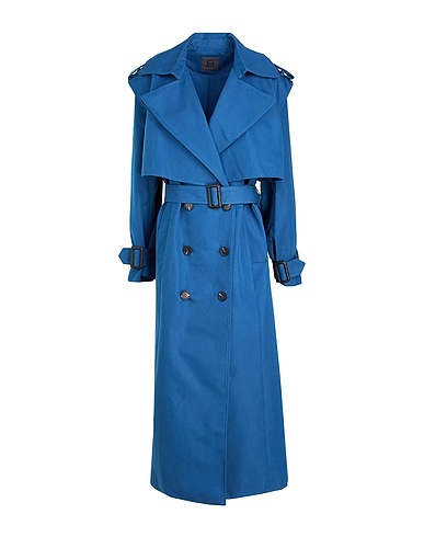 8 by YOOX Double breasted pea coat Deep teal 65% Cotton, 35% Recycled polyester