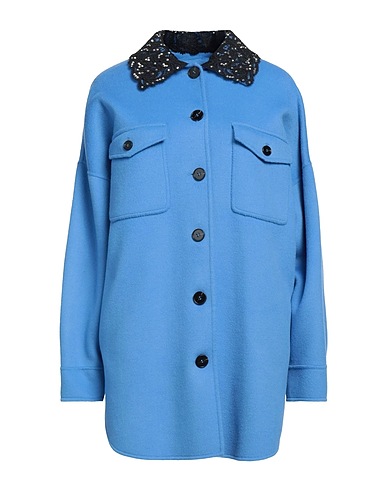 ERMANNO FIRENZE Cappotto Azzurro 100% Lana
