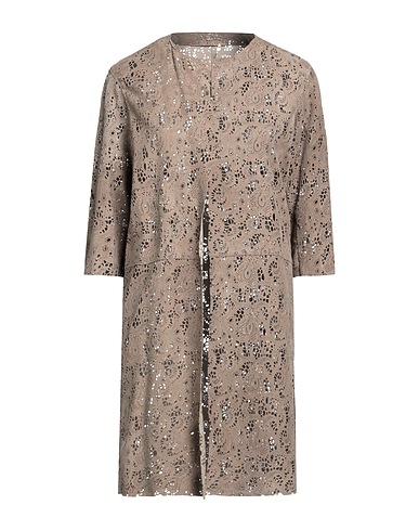 VINTAGE DE LUXE Full-length jacket TORTORA Goat skin