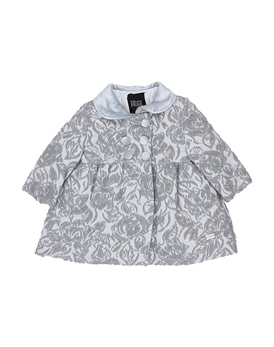 GIANFRANCO FERRE' Coat Light grey 40% Polyester, 25% Polyacrylic, 19% Wool, 8% Modal, 8% Polyamide