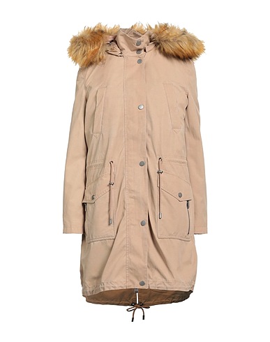 GUESS Coat Beige 61% Cotton, 39% Polyamide