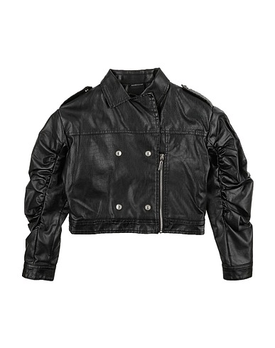 MARC ELLIS Biker jacket Black 100% Polyurethane
