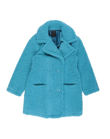 MARC ELLIS Teddy Coat Turquoise 95% Polyester, 5% Viscose
