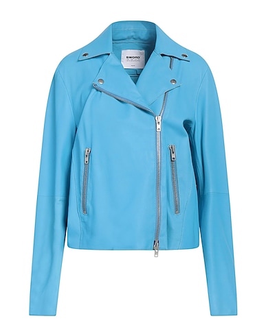 SWORD 6.6.44 Cazadora BLU CHIARO 100% Piel