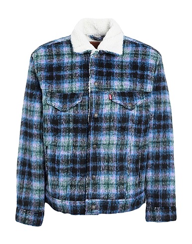 LEVI'S Jacke VTG FIT SHERPA TRUCKER Blau 72% Polyester, 28% Wolle