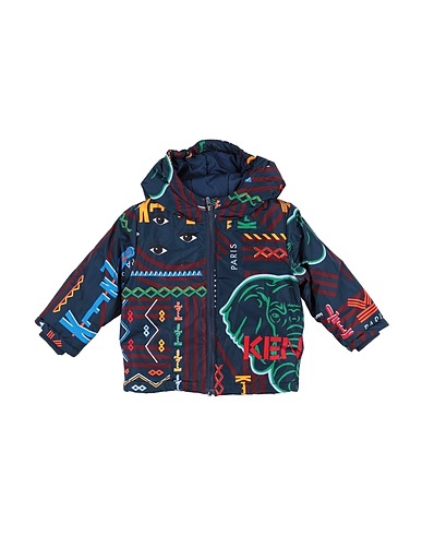 KENZO KIDS Shell  jacket Midnight blue 100% Polyester