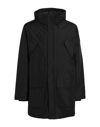 SELECTED HOMME Mantel Schwarz 100% Recyceltes Polyester