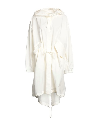 JIL SANDER Full-length jacket White 100% Cotton