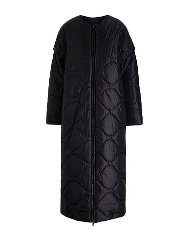 8 by YOOX Shell jacket RECYCLED NYLON QUILTED COAT
 Black 100% Recycled polyamide