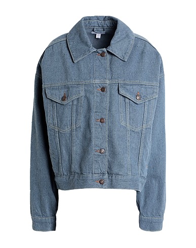 TOPSHOP Denim jacket Slate blue 100% Cotton