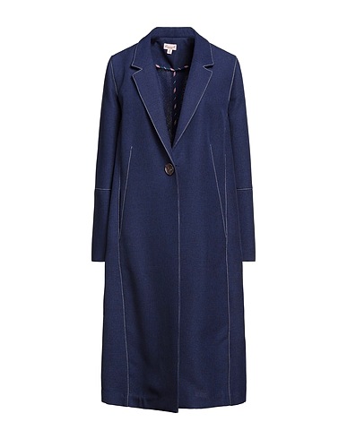 ROSAMUND MOISELLE Full-length jacket Bright blue 90% Polyester, 7% Rayon, 3% Nylon