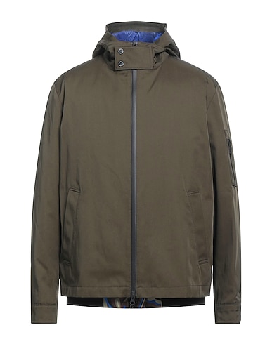 CUSTO BARCELONA Shell jacket Dark green 100% Polyester