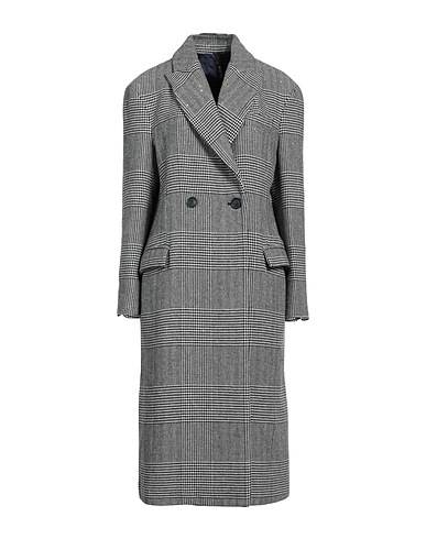 DISTRETTO 12 Coat Black 42% Acrylic, 36% Polyester, 18% Wool, 4% Other Fibres