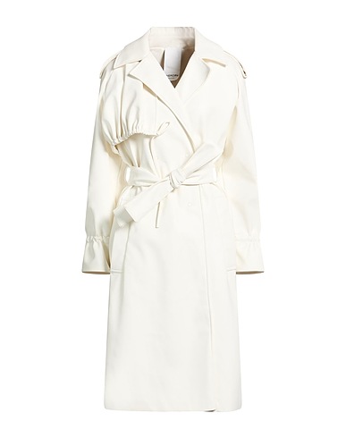 THEMOIRÈ Double breasted pea coat White 65% Polyurethane, 35% Nylon