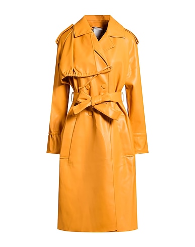 THEMOIRÈ Trench-coat GIALLO OCRA 65% Polyuréthane, 35% Nylon