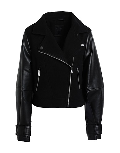 ONLY Giacca biker Nero 100% Poliestere