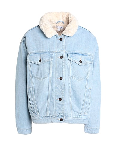 TOPSHOP Denim jacket Blue 100% Cotton