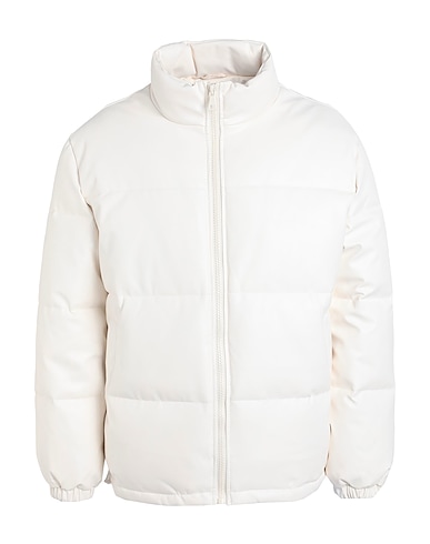 TOPMAN Shell jacket White 100% Polyester, Polyurethane coated