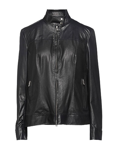 SALVATORE SANTORO Biker jacket Midnight blue Ovine leather