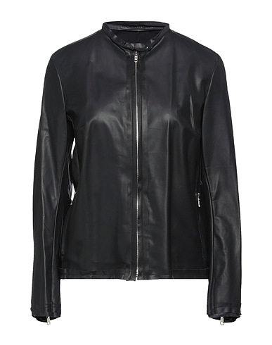 SALVATORE SANTORO Biker jacket Black Ovine leather