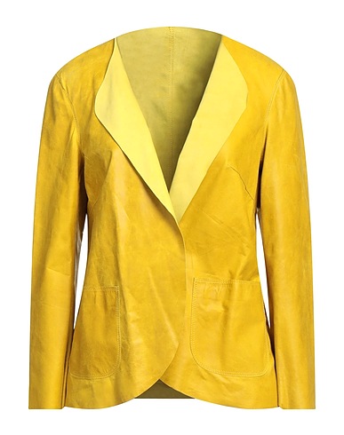 SALVATORE SANTORO Giacca Giallo ocra 100% Pelle ovina